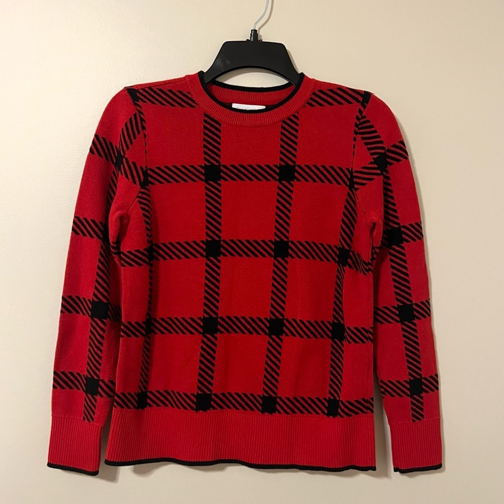 Red and Black Plaid Sweater ❤️